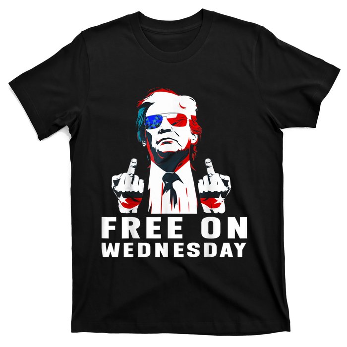 Free On Wednesdays 2024 Election Funny Trump Biden Saying T-Shirt