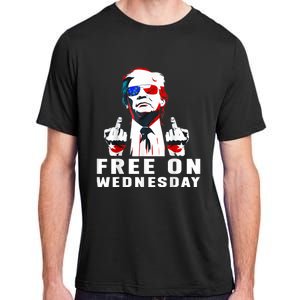 Free On Wednesdays 2024 Election Funny Trump Biden Saying Adult ChromaSoft Performance T-Shirt