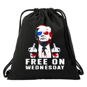 Free On Wednesdays 2024 Election Funny Trump Biden Saying Drawstring Bag