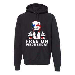 Free On Wednesdays 2024 Election Funny Trump Biden Saying Premium Hoodie