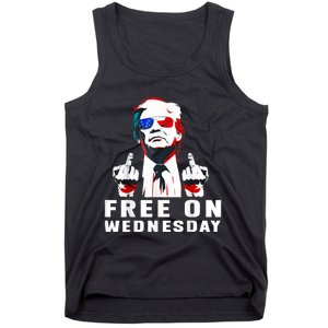 Free On Wednesdays 2024 Election Funny Trump Biden Saying Tank Top