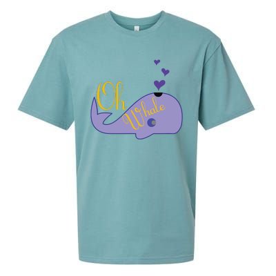 Funny Oh Whale For Marine Mammal Lovers Purple Sueded Cloud Jersey T-Shirt