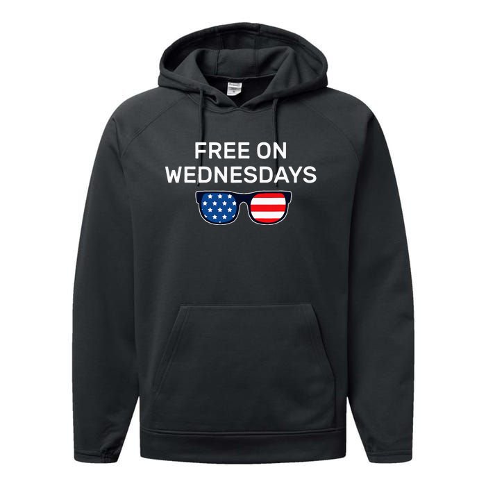 Free On Wednesdays Funny Presidential Debates Performance Fleece Hoodie