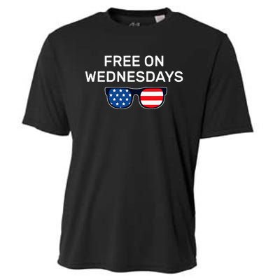 Free On Wednesdays Funny Presidential Debates Cooling Performance Crew T-Shirt