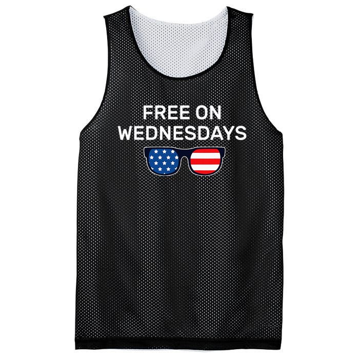 Free On Wednesdays Funny Presidential Debates Mesh Reversible Basketball Jersey Tank