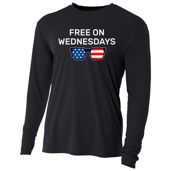 Free On Wednesdays Funny Presidential Debates Cooling Performance Long Sleeve Crew