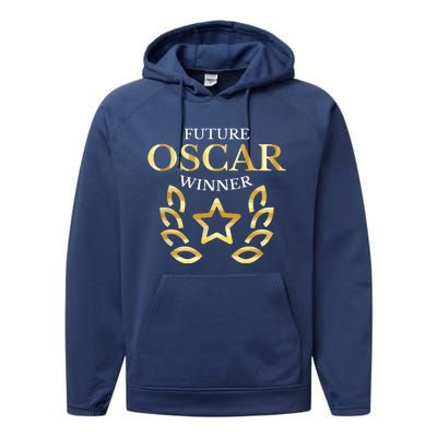 Future Oscar Winner Acting Actors Theatre Funny Gift Performance Fleece Hoodie