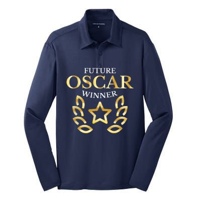 Future Oscar Winner Acting Actors Theatre Funny Gift Silk Touch Performance Long Sleeve Polo