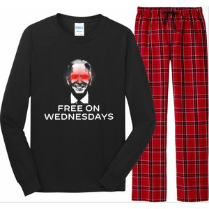 Free On Wednesdays Funny Joe Biden Long Sleeve Pajama Set