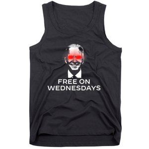 Free On Wednesdays Funny Joe Biden Tank Top