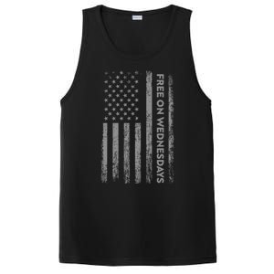 Free On Wednesdays Funny Joe Biden PosiCharge Competitor Tank