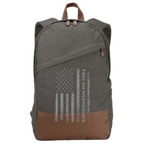 Free On Wednesdays Funny Joe Biden Cotton Canvas Backpack