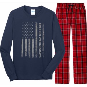 Free On Wednesdays Funny Joe Biden Long Sleeve Pajama Set