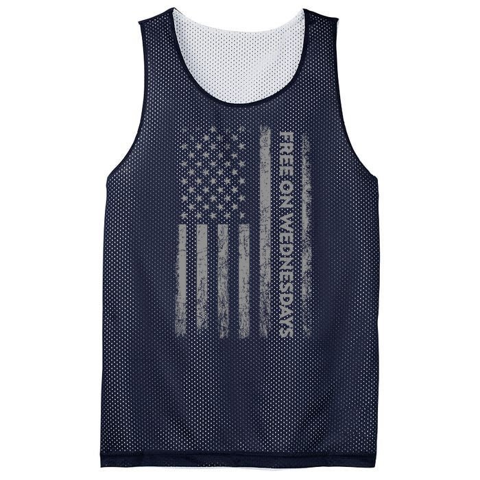 Free On Wednesdays Funny Joe Biden Mesh Reversible Basketball Jersey Tank