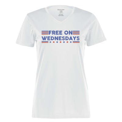 Free On Wednesdays Biden Campaign Women's Momentum V-Neck T-Shirt