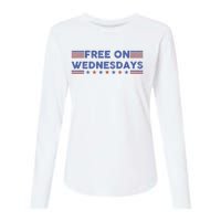 Free On Wednesdays Biden Campaign Womens Cotton Relaxed Long Sleeve T-Shirt