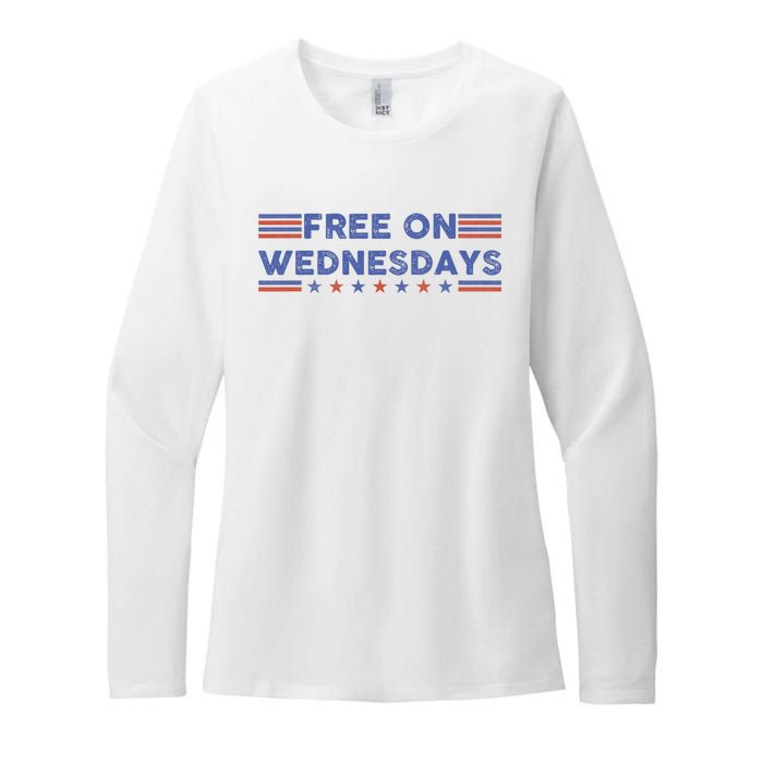 Free On Wednesdays Biden Campaign Womens CVC Long Sleeve Shirt