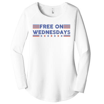 Free On Wednesdays Biden Campaign Women's Perfect Tri Tunic Long Sleeve Shirt