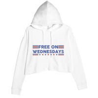 Free On Wednesdays Biden Campaign Crop Fleece Hoodie