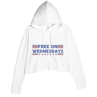 Free On Wednesdays Biden Campaign Crop Fleece Hoodie