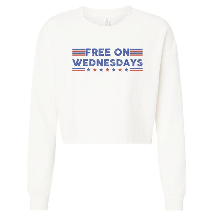 Free On Wednesdays Biden Campaign Cropped Pullover Crew