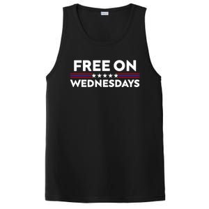 Free On Wednesdays Funny Joe Biden PosiCharge Competitor Tank