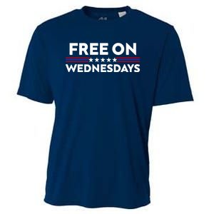 Free On Wednesdays Funny Joe Biden Cooling Performance Crew T-Shirt