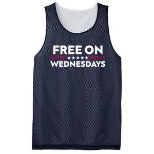 Free On Wednesdays Funny Joe Biden Mesh Reversible Basketball Jersey Tank