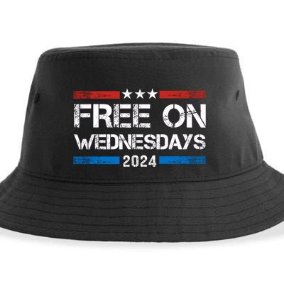Free On Wednesdays Funny Biden Saying Sustainable Bucket Hat