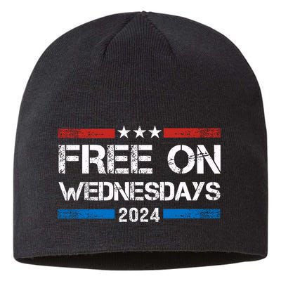 Free On Wednesdays Funny Biden Saying Sustainable Beanie