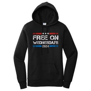 Free On Wednesdays Funny Biden Saying Women's Pullover Hoodie