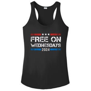 Free On Wednesdays Funny Biden Saying Ladies PosiCharge Competitor Racerback Tank