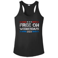 Free On Wednesdays Funny Biden Saying Ladies PosiCharge Competitor Racerback Tank