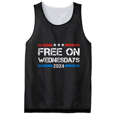 Free On Wednesdays Funny Biden Saying Mesh Reversible Basketball Jersey Tank