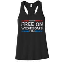 Free On Wednesdays Funny Biden Saying Women's Racerback Tank