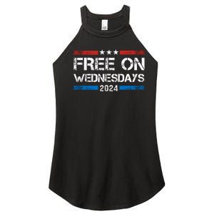 Free On Wednesdays Funny Biden Saying Women's Perfect Tri Rocker Tank