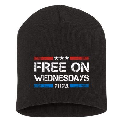 Free On Wednesdays Funny Biden Saying Short Acrylic Beanie