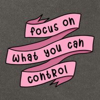 Focus On What You Can Control Cotton Canvas Backpack