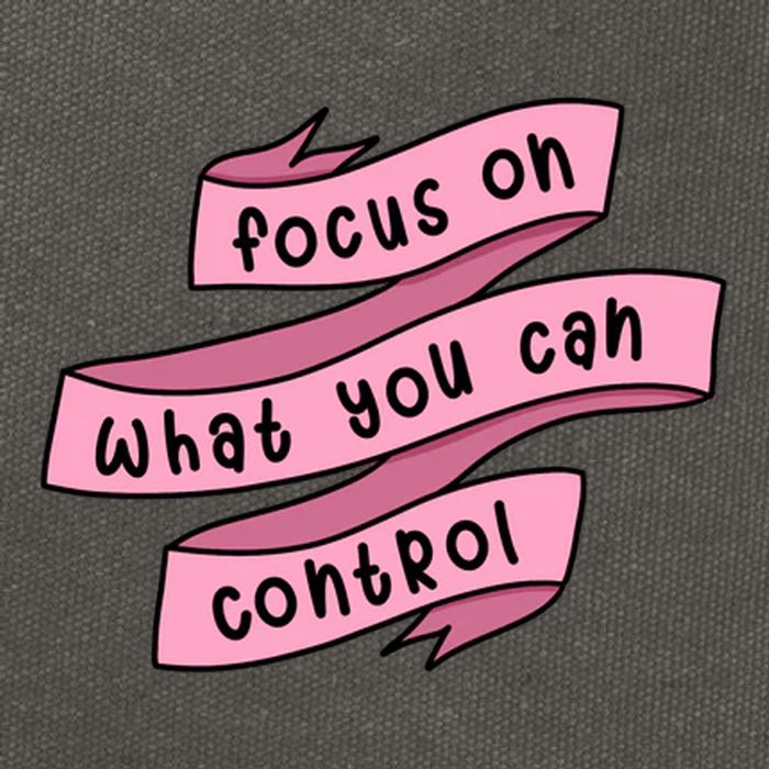 Focus On What You Can Control Cotton Canvas Backpack