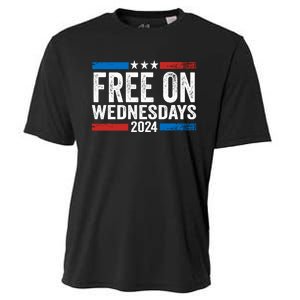 Free On Wednesdays Funny Biden Saying Cooling Performance Crew T-Shirt