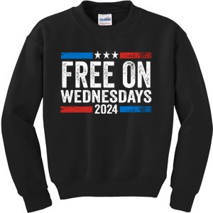 Free On Wednesdays Funny Biden Saying Kids Sweatshirt