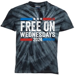 Free On Wednesdays Funny Biden Saying Kids Tie-Dye T-Shirt