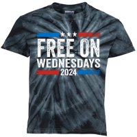 Free On Wednesdays Funny Biden Saying Kids Tie-Dye T-Shirt