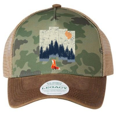 Fox Distorted Forrest  Legacy Tie Dye Trucker Hat