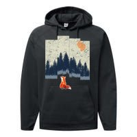 Fox Distorted Forrest  Performance Fleece Hoodie