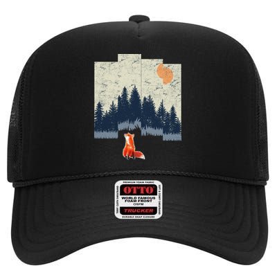 Fox Distorted Forrest  High Crown Mesh Back Trucker Hat