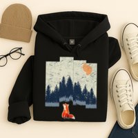 Fox Distorted Forrest  Hoodie