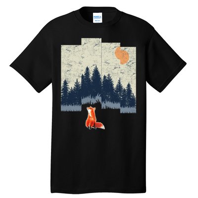 Fox Distorted Forrest  Tall T-Shirt