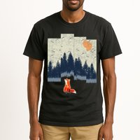 Fox Distorted Forrest  Tall T-Shirt