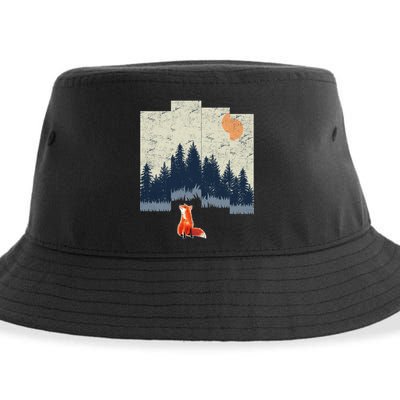 Fox Distorted Forrest  Sustainable Bucket Hat